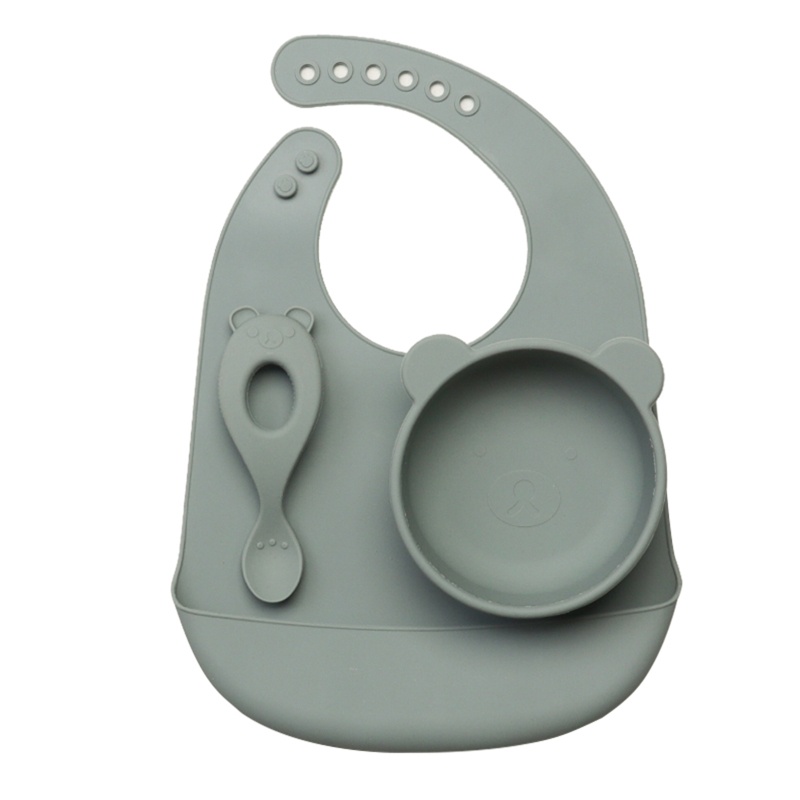 Yếm Ăn Bằng Silicone Chống Nước Dành Cho Bé Trai Gái