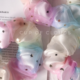 Buộc tóc scrunchies ngôi sao 2 lớp
