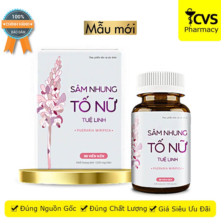 [MỚI] Sâm Nhung Tố Nữ Tuệ Linh - Giúp Tăng Cường Nội Tiết Tố Nữ Hộp 30 viên - cvspharmacy