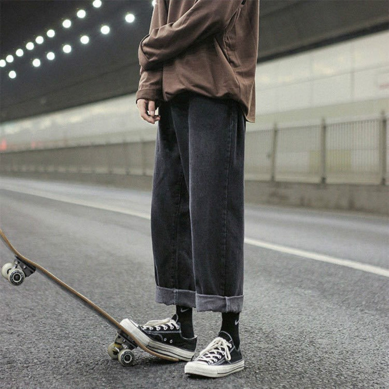 Quần jean ống rộng phong cách Hàn Quốc hợp thời trang cho nam size M-5XL | BigBuy360 - bigbuy360.vn