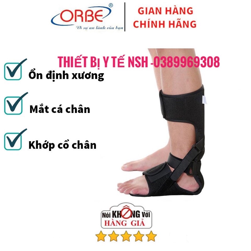❤ĐAI NẸP ĐÊM NGẮN DÀI CỐ ĐỊNH KHỚP CẲNG CHÂN CỔ CHÂN BÀN CHÂN ORBE NẸP ĐÊM NGẮN DÀI H1 ORBE CỐ ĐỊNH BÀN CHÂN GÓT CHÂN