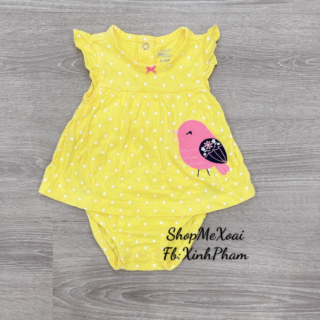 [Size 3M] [Chọn mẫu] Body đùi xuất dư cho bé gái (3-5,3kg)