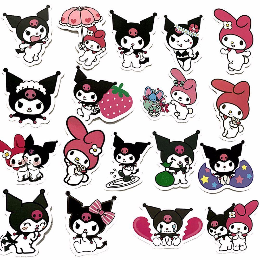Miếng Dán Anime Kuromi Dễ Thương Chống Thấm Nước Trang Trí Vali / Ván Trượt / Máy Tính