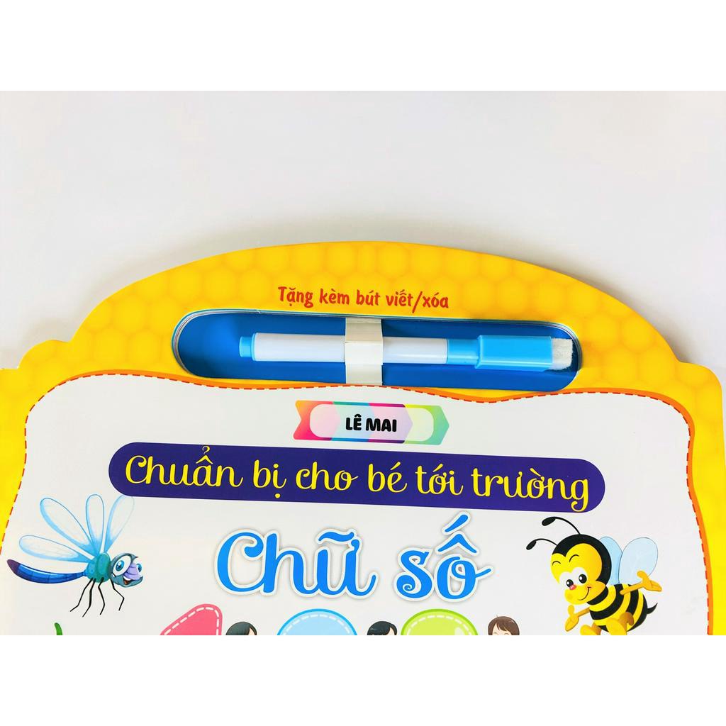 Sách - Combo 3 Cuốn Chuẩn Bị Cho Bé Tới Trường: Chữ Cái Và Chữ Số  - Ndbooks