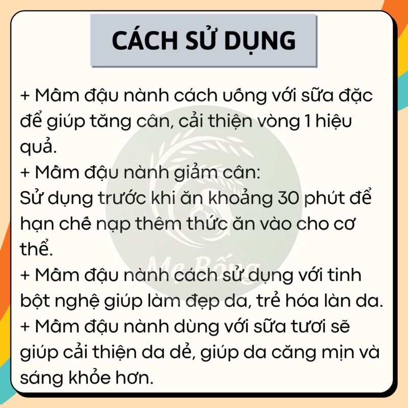 Mầm đậu nành nguyên xơ tăng vòng 1, hỗ trợ tăng cân, giảm cân (hộp 500g)