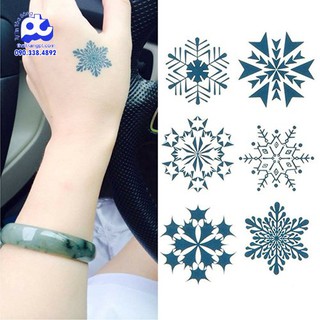 Hình Xăm Dán Tattoo Bông Tuyết