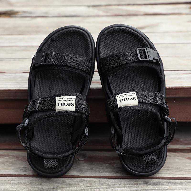 Giày sandal 💖 FREESHIP+ KÈM ẢNH THẬT💖sandal nam nữ 2 quai khóa bấm siêu tiện lợi