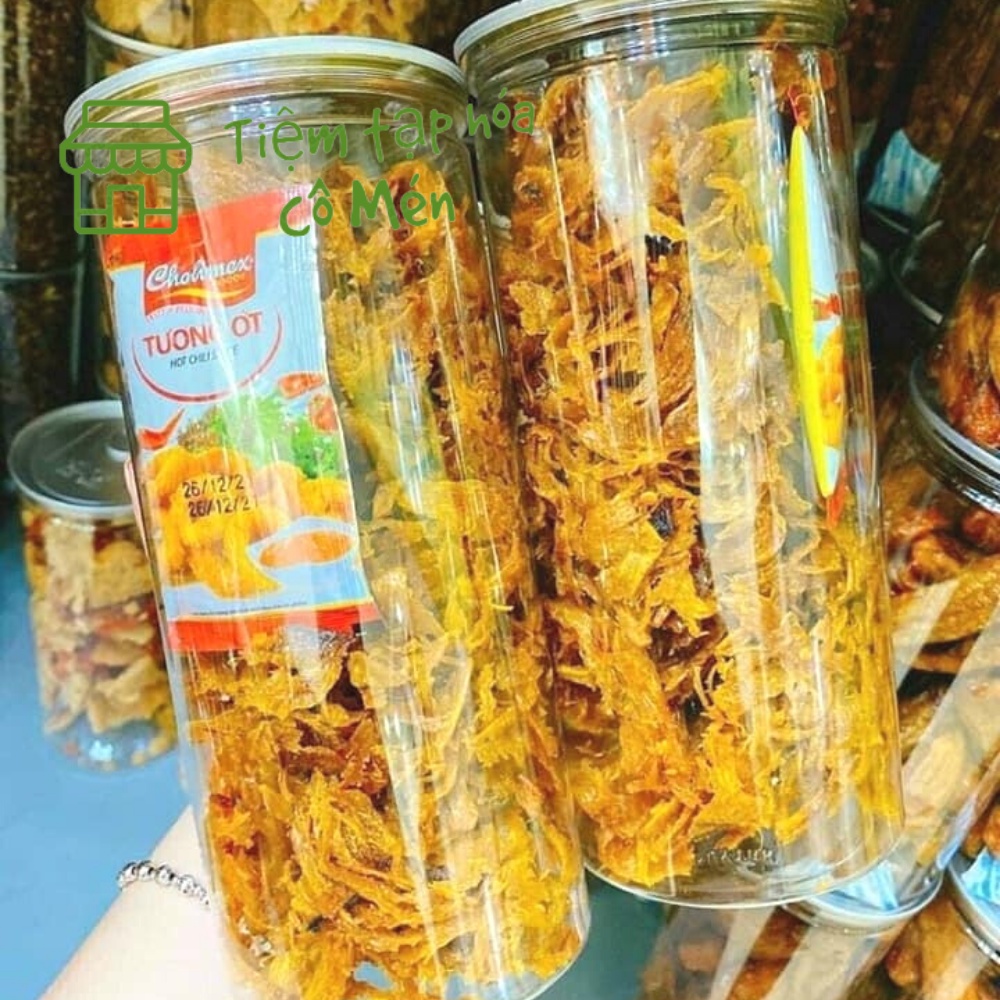 Khô Mực Xé Cay Tẩm Vị Siêu Ngon Hũ 300 gram