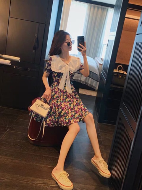 ĐẦM HOA TÍM - VÀNG - XANH CỔ BÈO