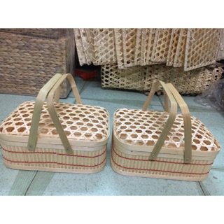 GIỎ QUÀ TẾT BẰNG TRE HỘP QUÀ TẾT ĐAN THỦ CÔNG