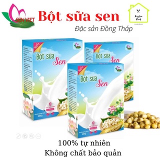 Combo 4 Sữa Hạt Sen Đồng Tháp Bột Sữa Sen Hộp 300g Thơm Ngon