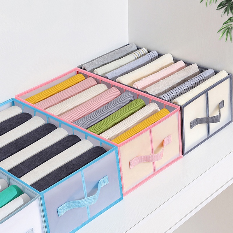 Hộp Đựng Quần Áo Gấp Gọn Chia Ngăn  Hộp Đựng Đồ Lót Vớ Tất Tiện Dụng Có In Họa Tiết Sắc Nét Dễ Vệ Sinh