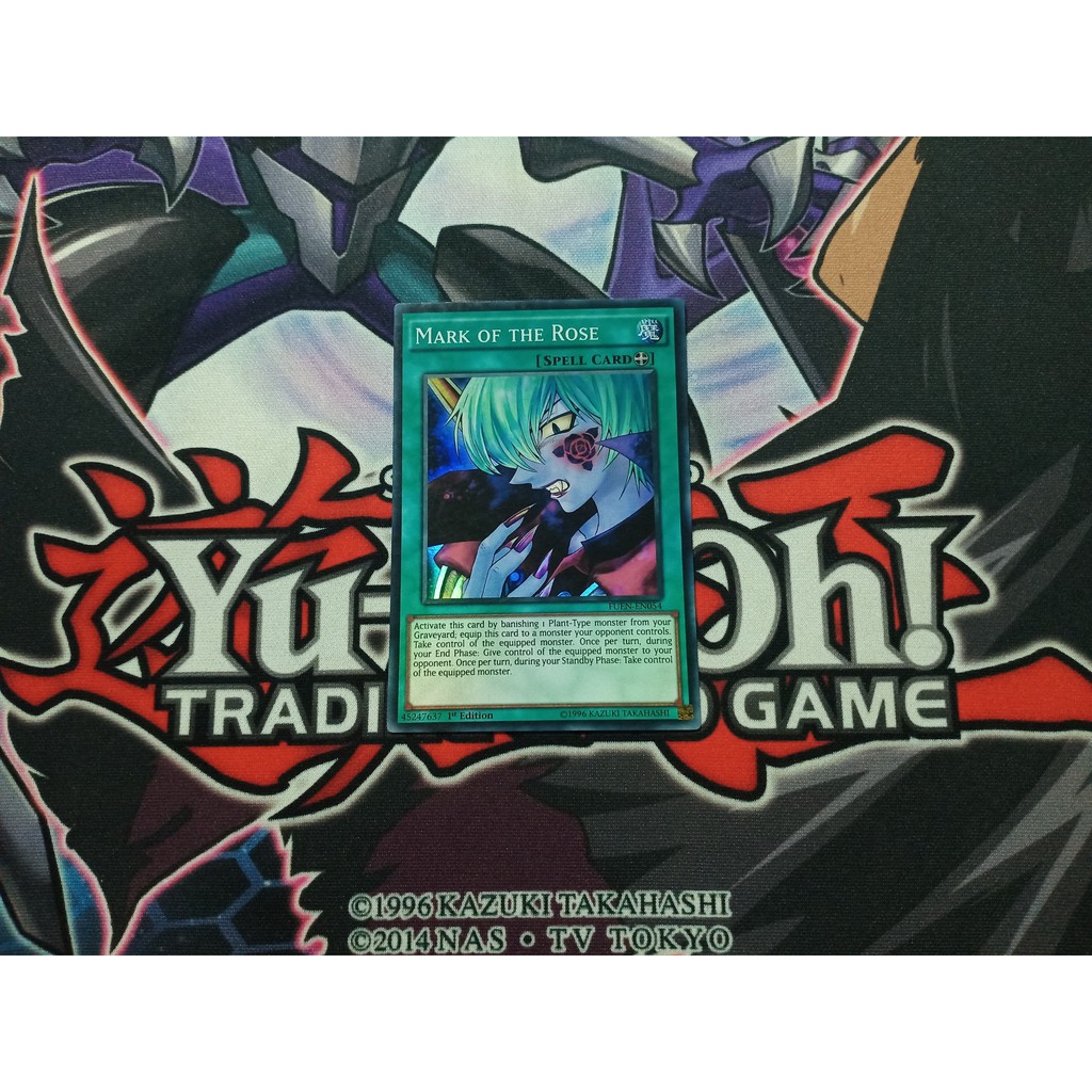 Thẻ bài Yugioh chính hãng Mark of the Rose - FUEN-EN054 - Super Rare 1st Edition