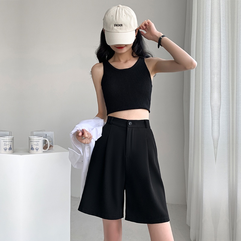 Quần Short Nữ Cao Cấp Cạp Cao Phối Cúc Kiểu Dáng Hiện Đại Năng Động Thời Trang Sugal SHORT NU 003V6