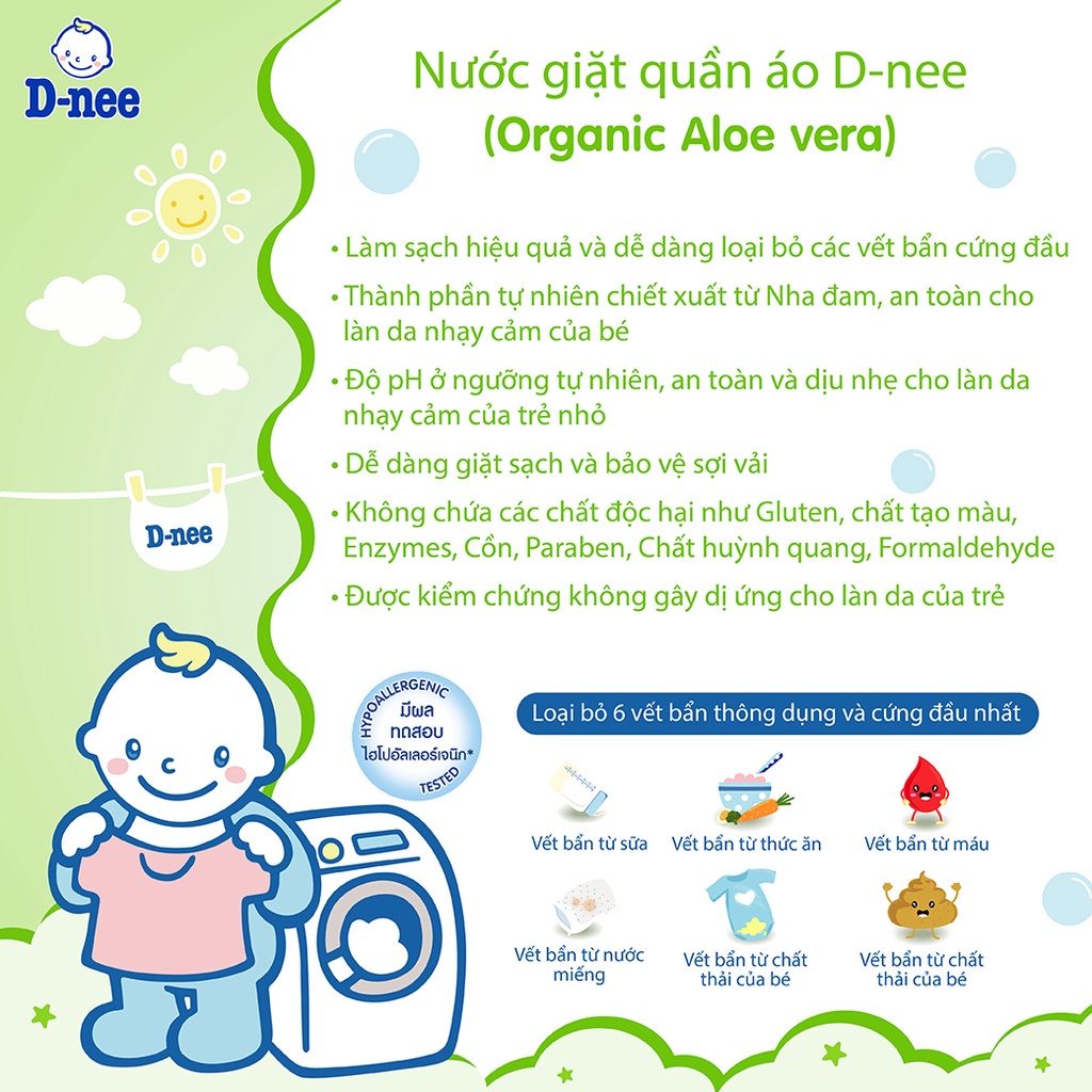 Nước giặt Dnee 3L chính hãng Đại Thịnh