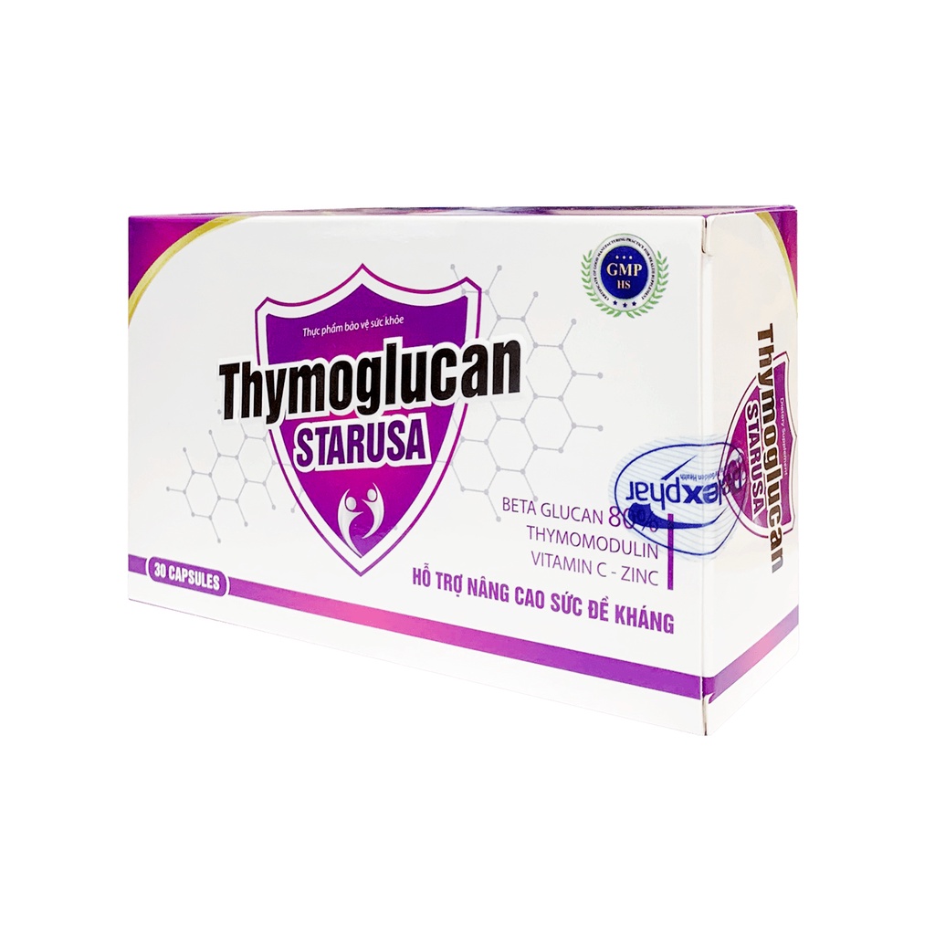 Viên Uống Nâng Cao Sức Đề Kháng Giúp Tiêu Hóa Tốt Ăn Ngon Dùng Cho Trẻ Trên 6 tuổi THYMOGLUCAN - Hộp 30 viên