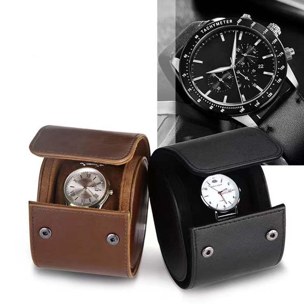 JARRED Hộp Đựng Trang Sức / Đồng Hồ Bằng Da PU Phong Cách Vintage Ốp