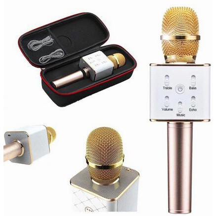 Q7 Magic Karaoke Microphone Phone KTV Player Wireless Bluetooth MIC Speaker Record Music