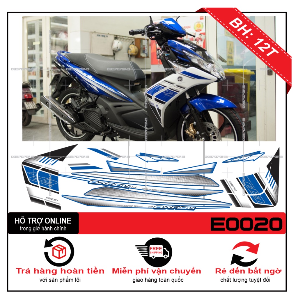 TEM XE NOUVO 5 2014 MẪU ZIN -- SHIN DECAL 2