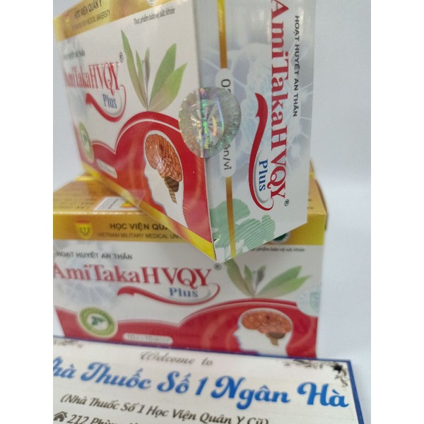 Hoạt Huyết An Thần Amitaka Plus mẫu mới GMP Học Viện Quân Y hỗ trợ hoạt huyết, an thần - hộp 30_viên