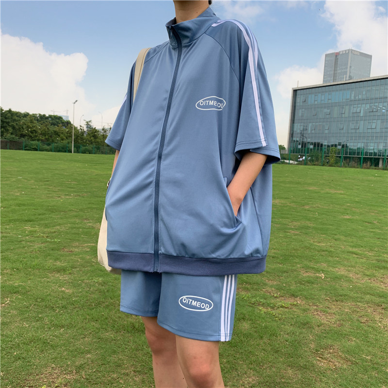 Set of sports jackets and shorts with active fashion style for men | BigBuy360 - bigbuy360.vn