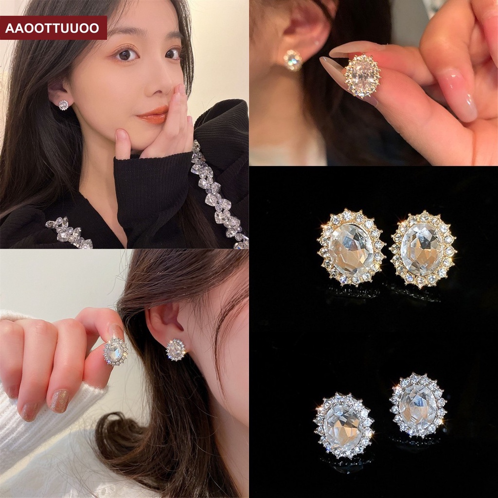 Khuyên Tai Hình Chim Bồ Câu Đính Đá Thời Trang Cho Nữ