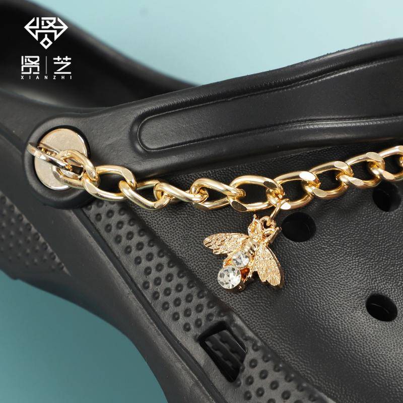 crocs sticker Dây Xích Khóa Giày Trang Trí Đẹp Mắtshoes sticker Accessories Stickers Sandals Shoe Decoration