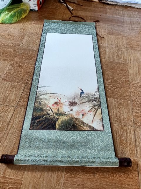 Giấy biểu lụa viết thư pháp kt 35*90