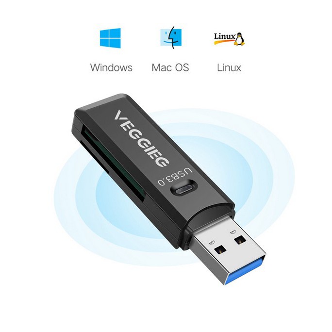 Đầu Đọc Thẻ Nhớ Usb 3.0 2 Trong 1 Micro Sd Sdxc Tf67000 | BigBuy360 - bigbuy360.vn
