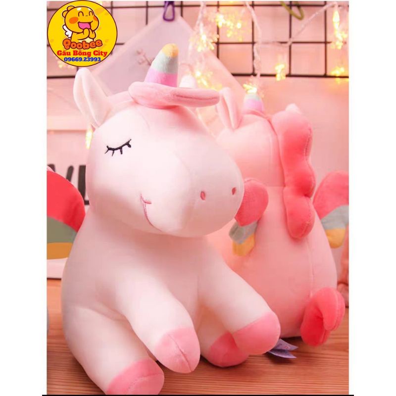 (25cm) Gấu bông ngựa Pony 1 sừng