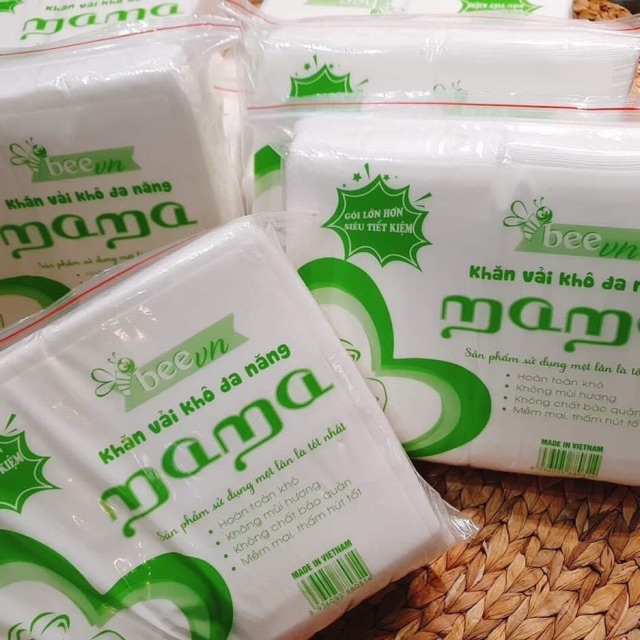 Khăn khô đa năng mama 600g (600 tờ), hàng chuẩn cty