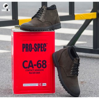 Boot lửng cố Da bò Tăng chiều cao SMARTMEN BIGMAN