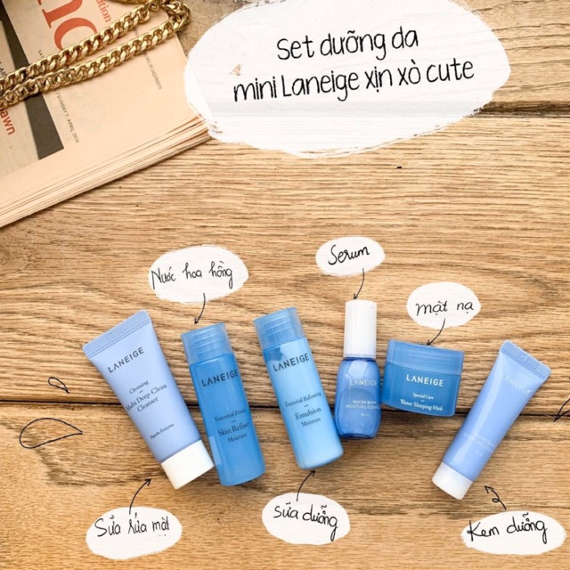Set dưỡng da Laneige mini 6 món - Bộ sản phẩm làm đẹp | TheFaceHolic.com