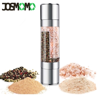 Máy xay muối và hạt tiêu bằng tay JOSMOMO 2 trong 1 có thể điều chỉnh với cơ chế gốm acrylate và lắc hạt tiêu
