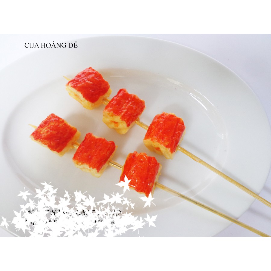 Cua hoàng đế - 1 cây - Mô hình xiên que bằng nhựa