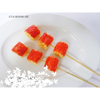 Cua hoàng đế - 1 cây - Mô hình xiên que bằng nhựa