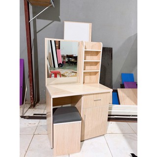 Bàn trang điểm giá tại xưởng [ RẺ NHẤT HA NỘI ] Bàn phấn đa dạng nhựa đai loan cao 1m4 ngang 80 sâu bi 45