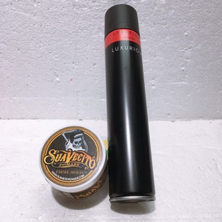 COMBO SÁP VUỐT TÓC SUAVECITO POMADE VÀ GÔM XỊT TÓC LUXURIOUS
