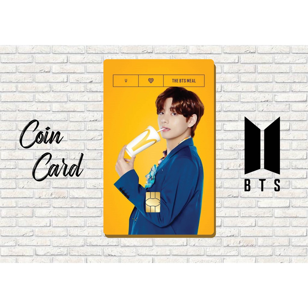 &quot; BTS McDonal Meal concept &quot; ( Sticker / Miếng dán Thẻ ATM , Post card)  | Dán thẻ ATM CoinCard