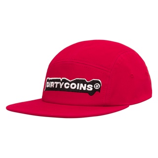 Dirtycoins nón 5 panels cap - red