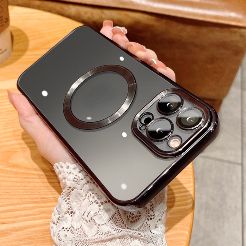 Ốp Điện Thoại iPhone 14 plus 11 12 13 Pro Max case ốp lưng điện thoại iphone 14 promax Dẻo Tráng Gương Trong Suốt Kèm Khung Bảo Vệ Camera Sang Trọng Cho