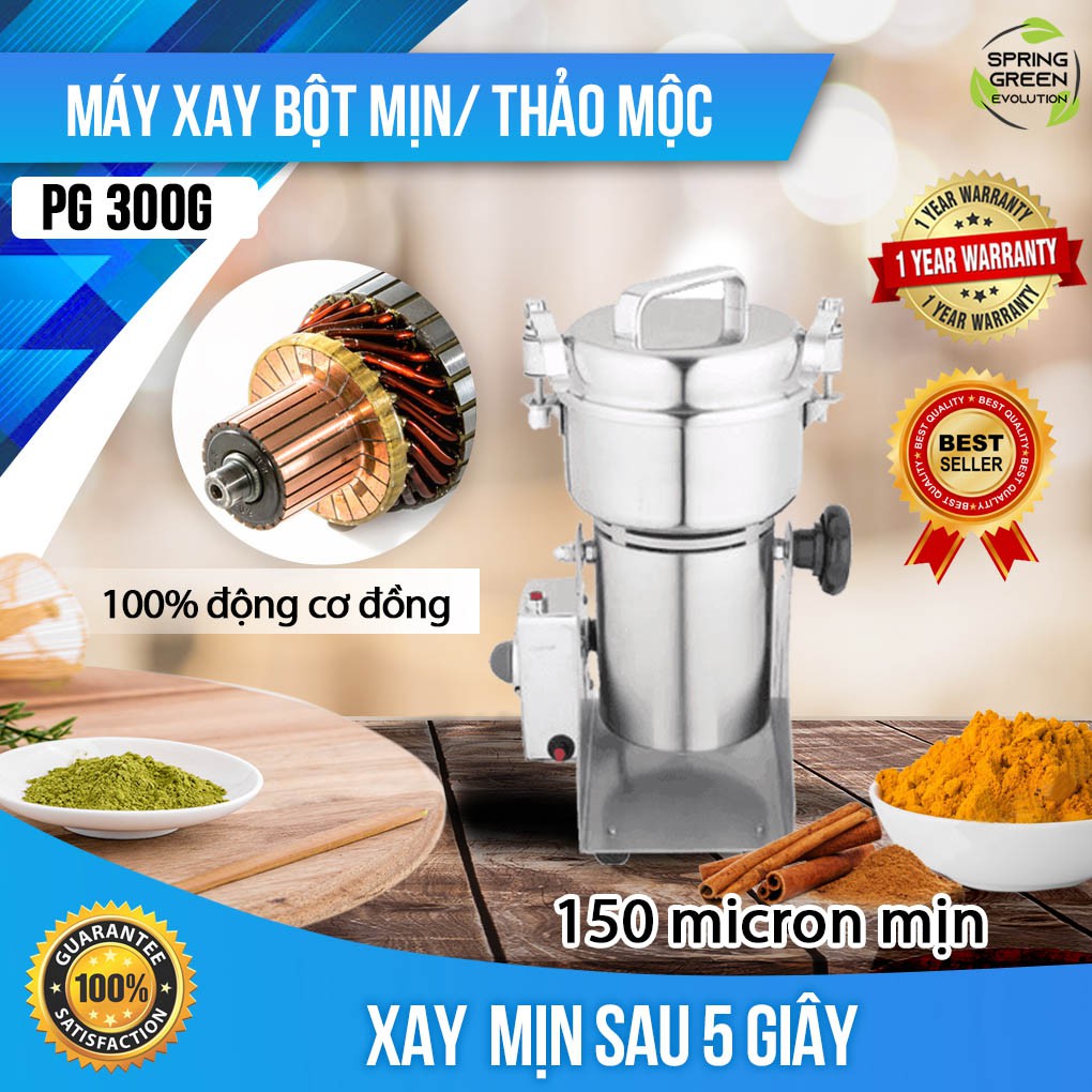 Máy Xay Bột Khô Hay Máy Xay Thảo Dược Tốc Độ Cao PG Thế Hệ Mới Công Suất Cao, Tốc Độ Xay Nhanh. Thương Hiệu SGE Thailand