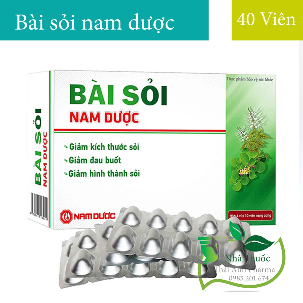 BÀI SỎI NAM DƯỢC - Hỗ Trợ Bài Tiết Sỏi Mật Sỏi Thận