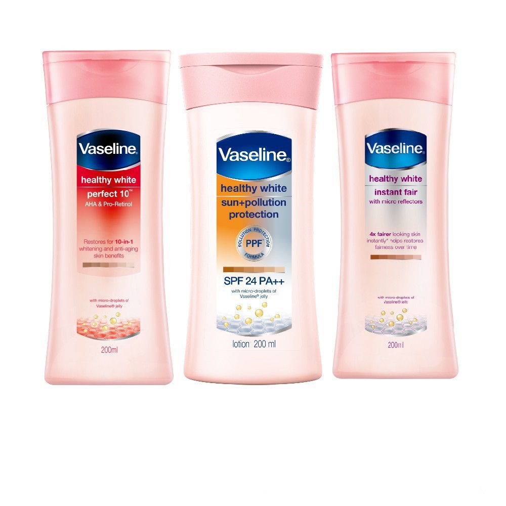 Sữa dưỡng thể trắng da Vaseline 400ML &amp; 200ml