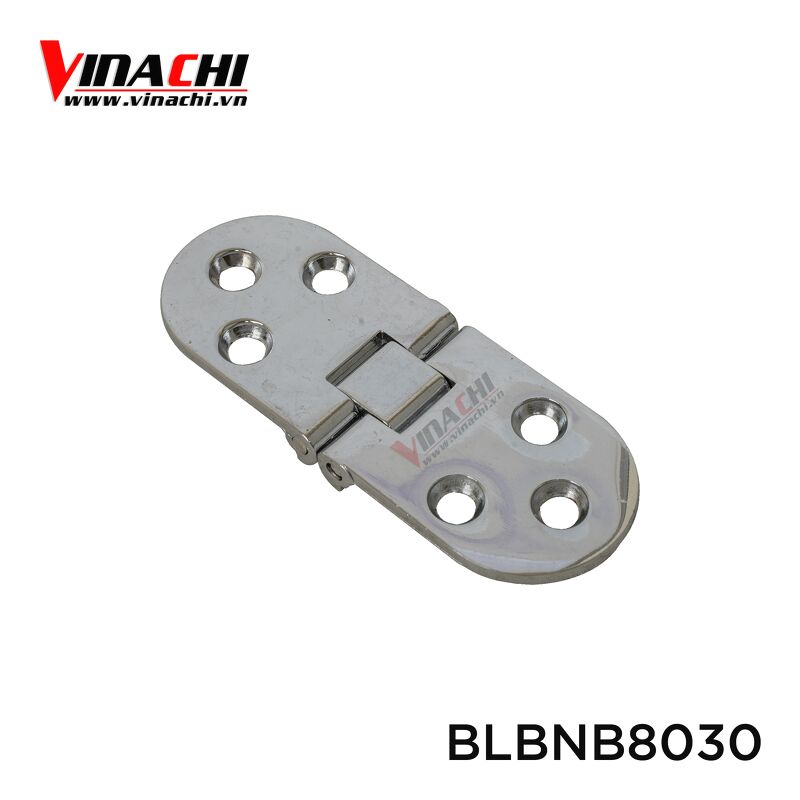 Bản Lề - Bản Lề Bán Nguyệt Bạc 80x30 - Bộ 2 Cái