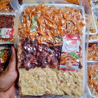[Sale]Cơm cháy mix 3 vị khô bò+Khô gà+ Chà bông