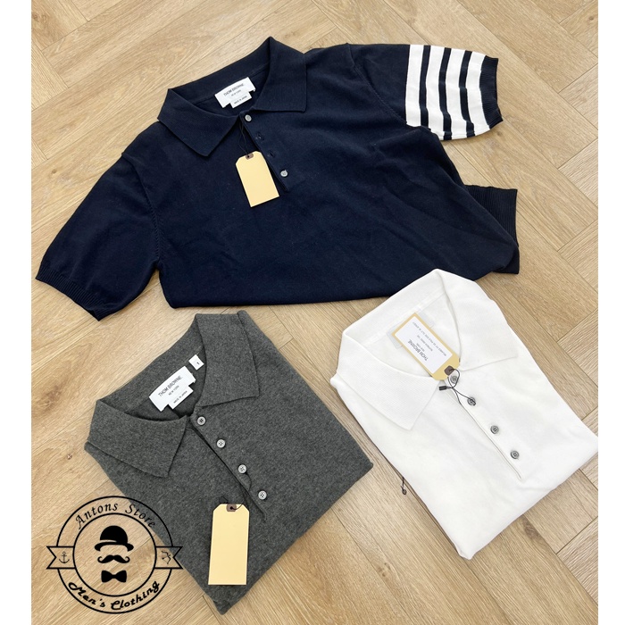 Polo Len Thom Browne 4 Vạch