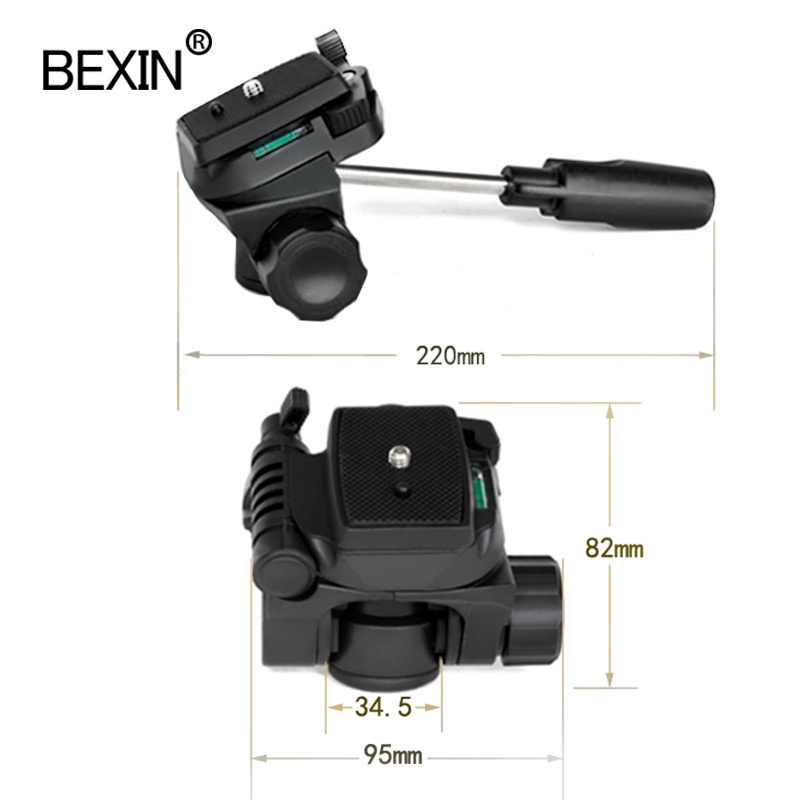 Đầu gắn BEXIN 3D bằng nhựa thông dụng cho chân máy ảnh SLR | BigBuy360 - bigbuy360.vn