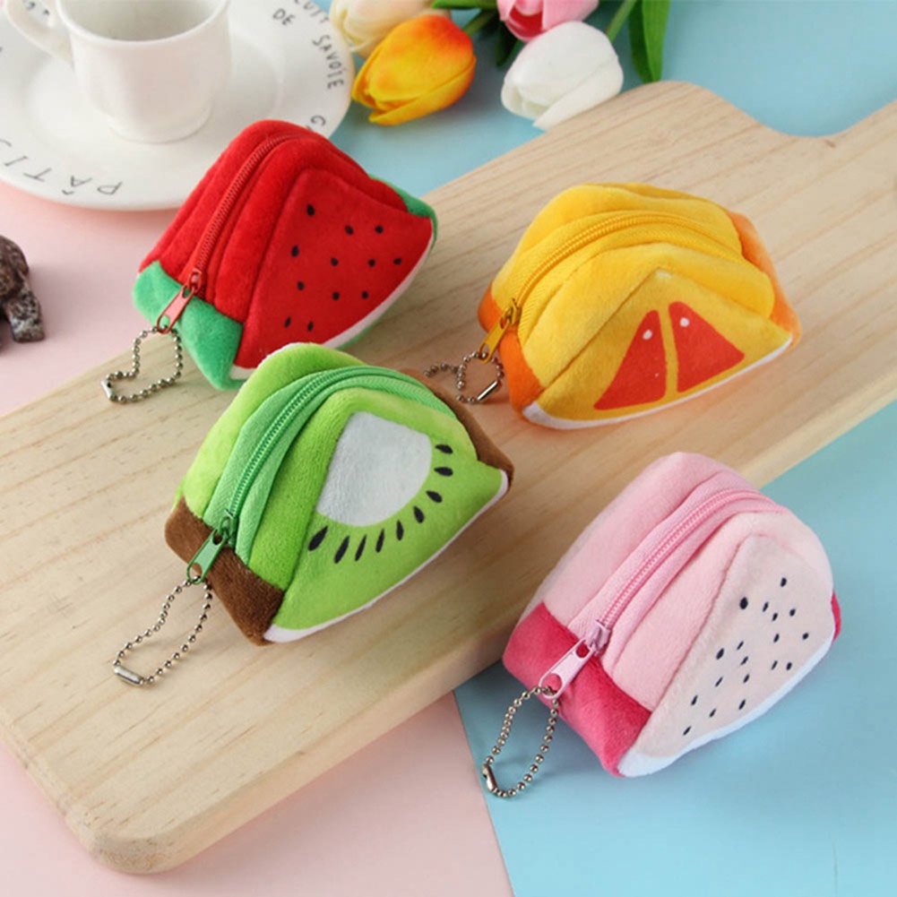 Ví Tiền Xu Hình Trái Cây Dễ Thương Cho Nữ
