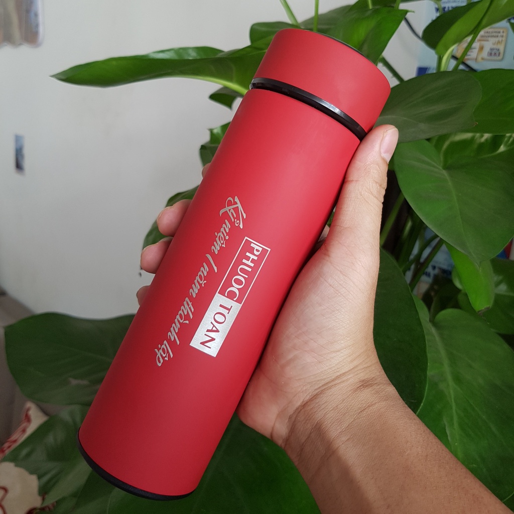 Bình Nước Giữ Nhiệt INOX nhiều màu sắc dung tích 500ml khắc in logo theo yêu cầu ...
